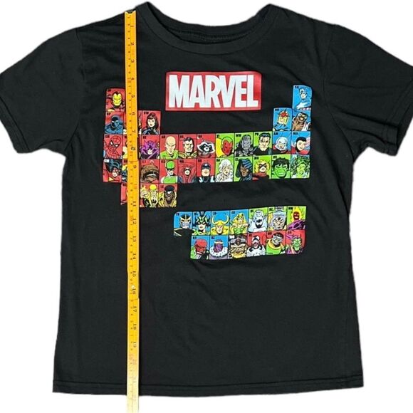 Marvel Periodic Table of Heroe Short Sleeve Black Graphic Tee. T-Shirt. Large. - Picture 6 of 9